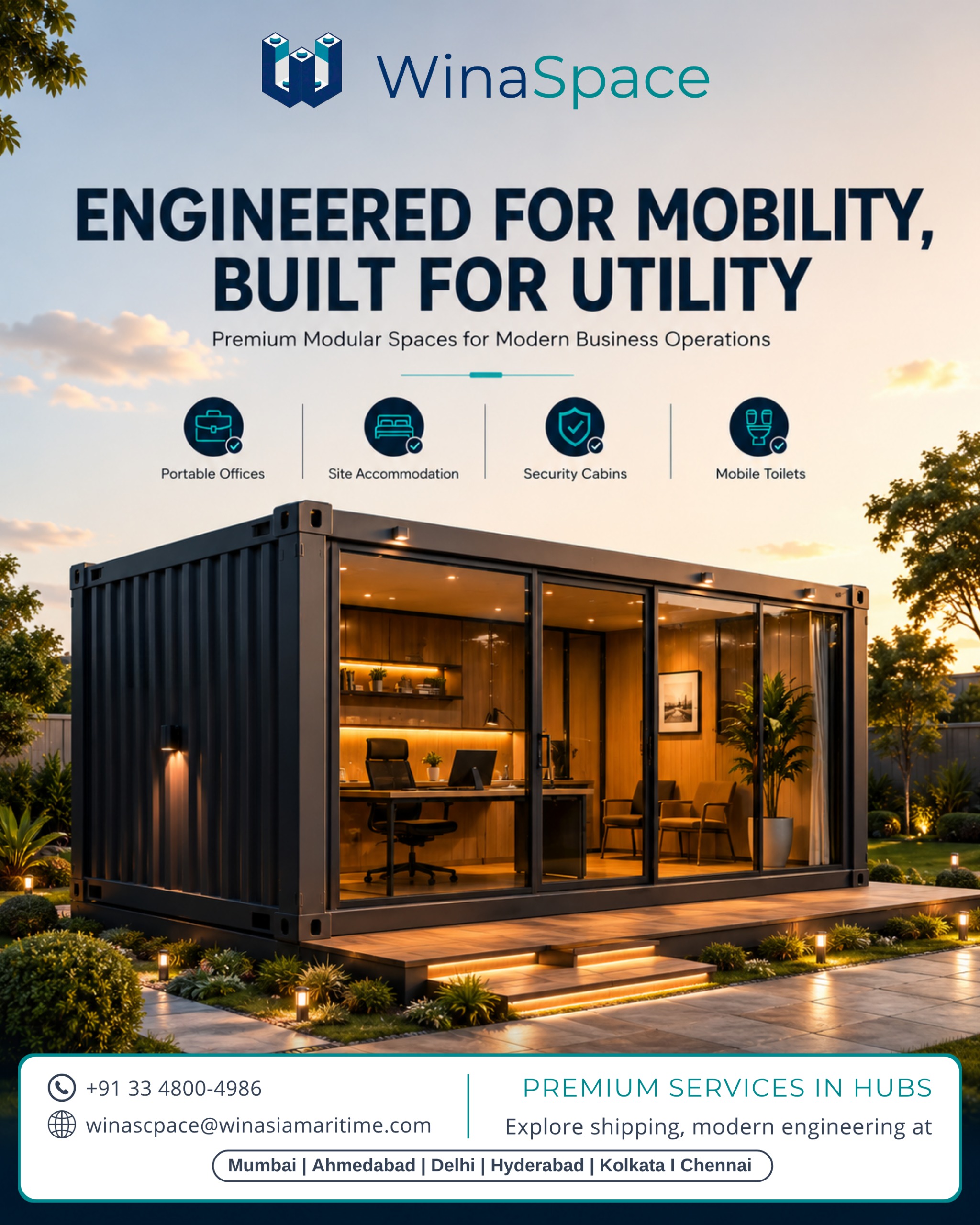 WinaSpace Porta Cabin - Premium Modular Solutions